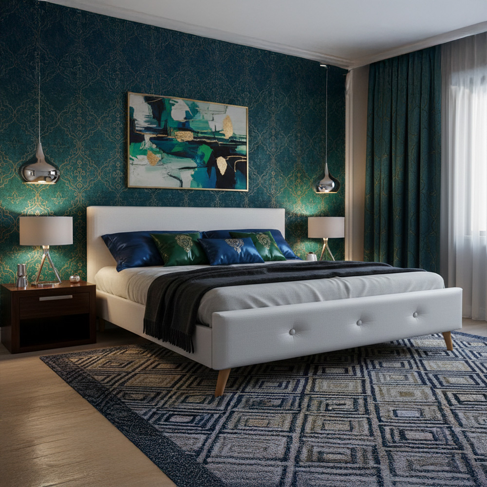 Modtuf Queen size Bed-White